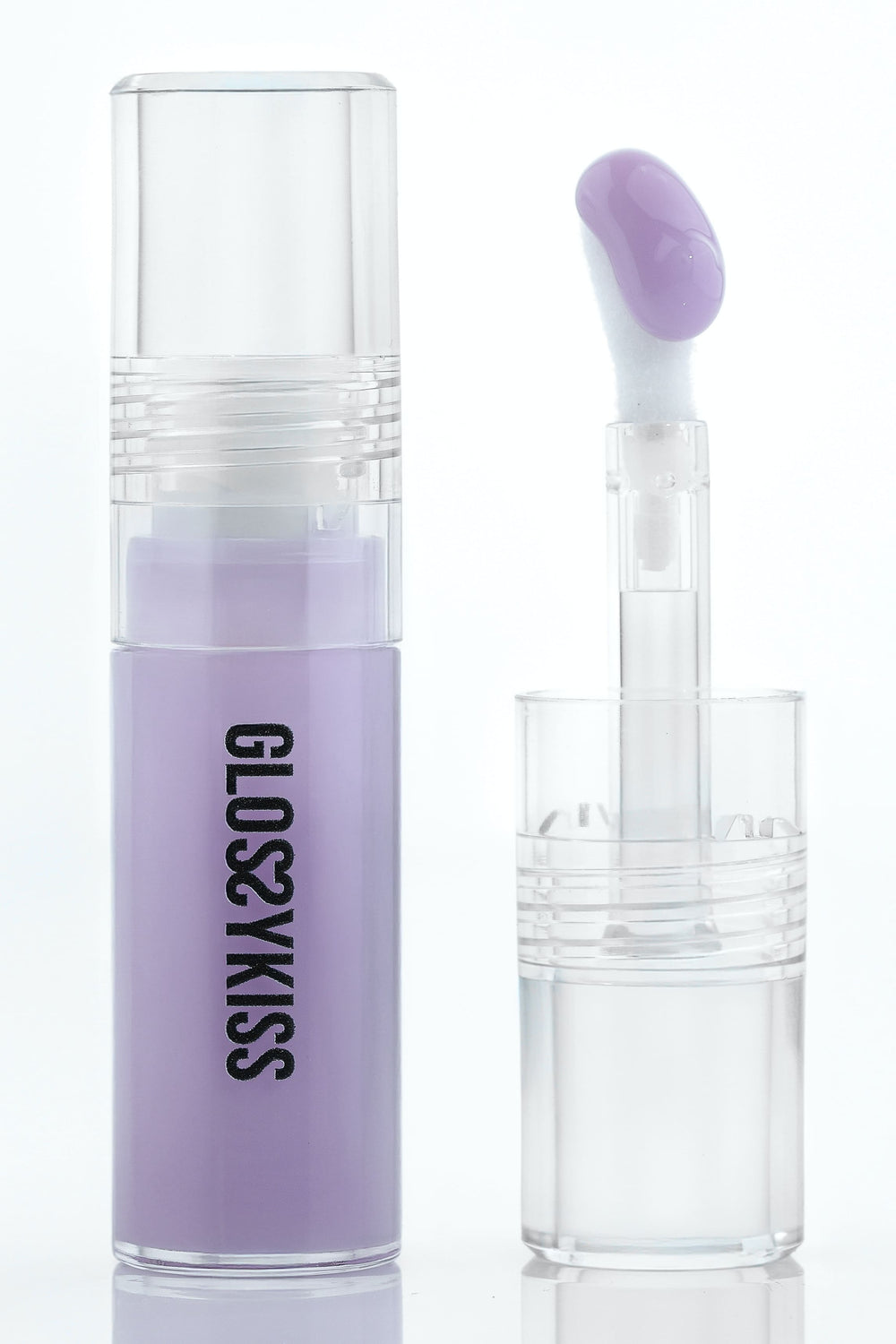 Блиск для губ GlossyKiss MISTELLE ніжно-бузковий відтінок
